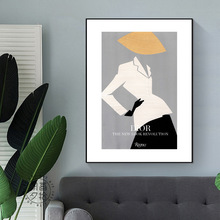 北欧小众抽象艺术人物试衣间服装店轻奢装饰画创意个性时尚琪之海