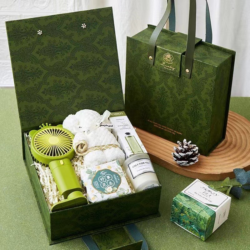 生日礼盒空盒子结婚回伴手翻盖礼物包装盒创意礼物盒手提