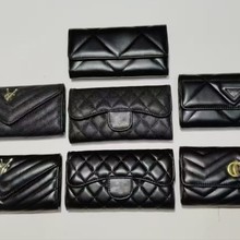 小香CF钱包菱格长款钱包跨境爆款pu翻盖钱包鱼子酱零钱包女士钱包