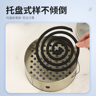 Tinplate Portable Mosquito-Repellent Incense Box with Lid, Fire-Proof Mosquito-Repellent Incense Tray, Ash Tray with Lid, Portable Mosquito-Repellent Incense Tray, Mosquito-Repellent Incense Holder
