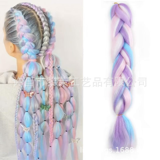 Wig ponytail female color lantern bubble braids big braids twisted braids special braids manufacturers wholesale