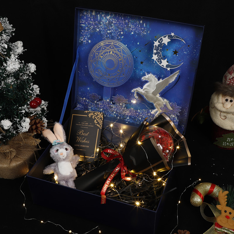 立体蓝盒【亚红款】满天星球+星黛露公仔