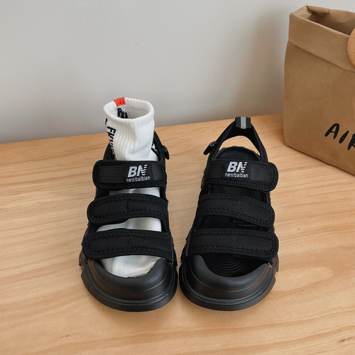 Children's Cap Head Sandals  Summer New Model, Magic Stick Soft Sole Sports Sandals for Boys