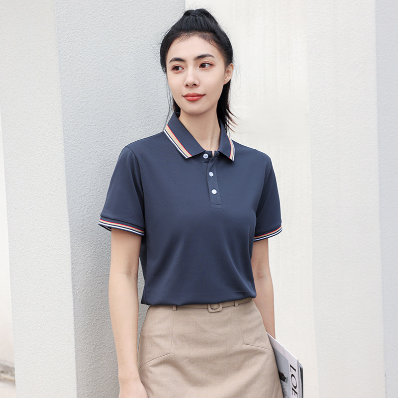 翻領工作服POLO衫定製企業工衣短袖T恤廠服廣告文化衫刺繡印logo