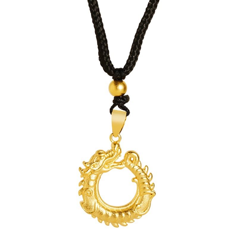 Vietnam shajin Xiangyun Dragon suéter collar hombres y mujeres de todo-Juego de largo tiempo no se desvanece Zodiaco colgante simulación nuevos accesorios