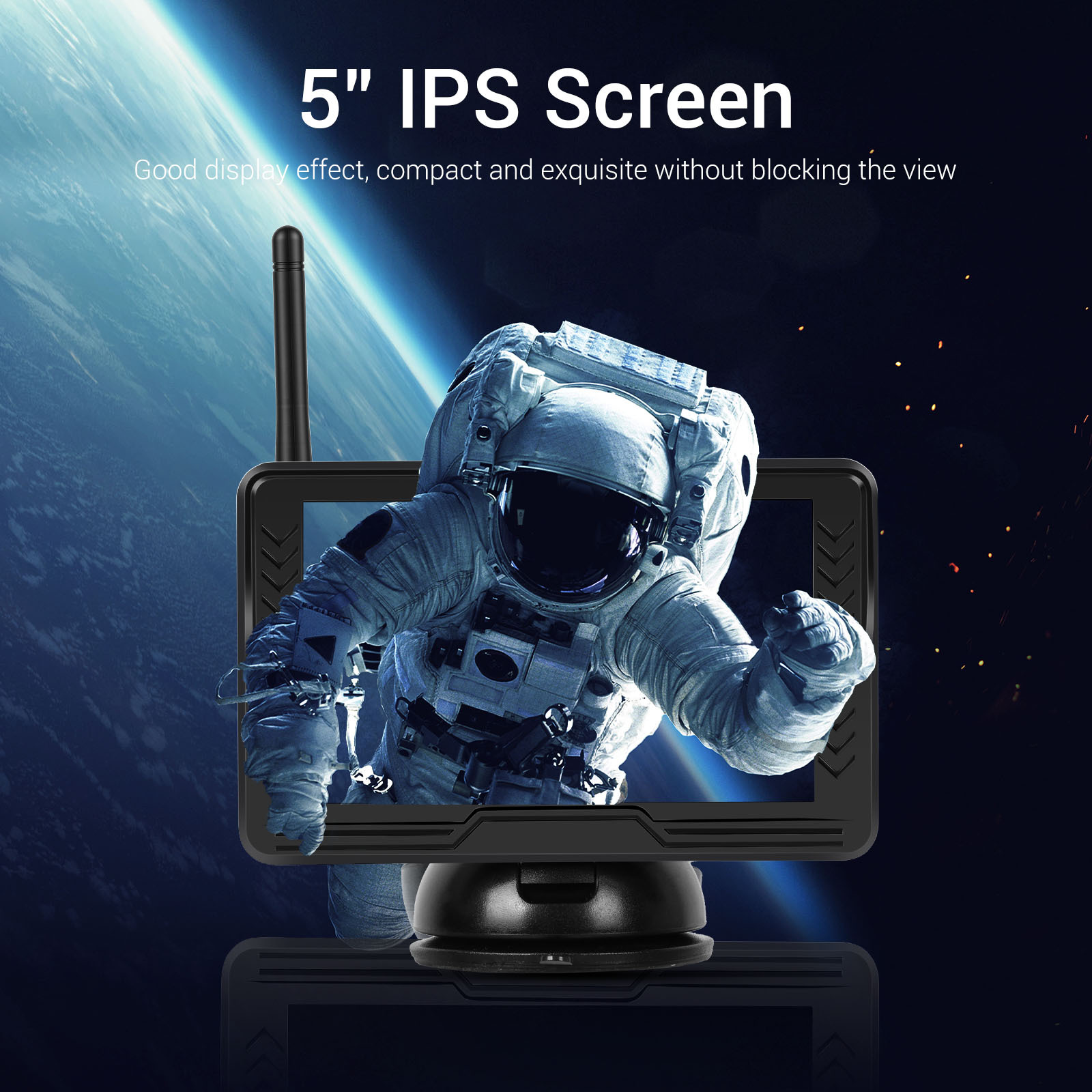 Cross-border 5inch HD AHD Car Monitor Digital Wireless Single-Channel Video Input Reverse Rearview Camera