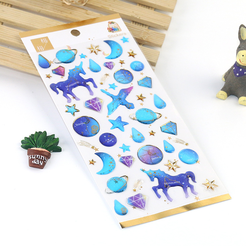 Suministro directo de fábrica japonés y coreano dorado fresco cristal epoxi pegatinas teléfono móvil pegatinas diario decorativo chica corazón mano cuenta pegatinas