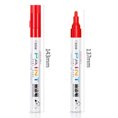 Deli S558 waterproof paint pen, touch-up pen, marker pen, tire pen, sign-in pen, graffiti pen, office stationery wholesale