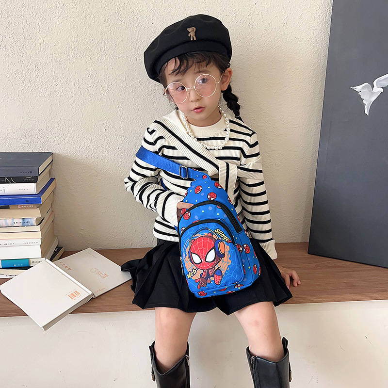 New children's chest bags with trendy and cool prints, single-shoulder bags, perfect for boys' casual outings, and wholesale crossbody bags undefined