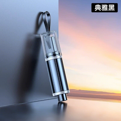 Window-Breaking Tool Car Window Breaker with Cutter Safety Hammer Vehicle-Mounted Life-Saving Glass Escape Car Multifunctional (Qəza çəkici) - enhanced-model-aviation-alloy-deep-space-black-breaks-the-window-in-05-seconds-cuts-the-seat-belt-in-seconds-no-specifications