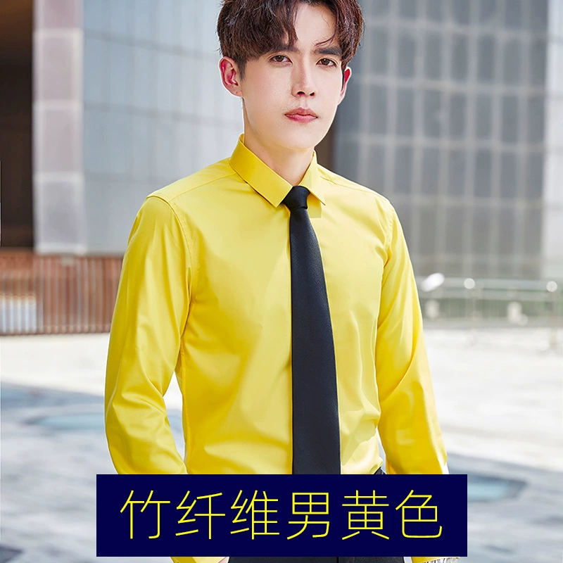 Elastic blue black shirt, white long-sleeve for work