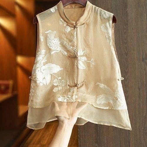 Summer shirt, vest, Chinese style