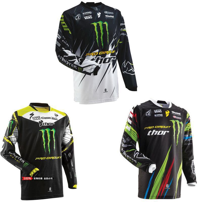 Cross-Border Kawasaki Ghost Claw Summer Men's Downhill Clothing Cycling Clothing Off-Road Motorcycle Clothing Mountain Bike Clothing Racing Wholesale
