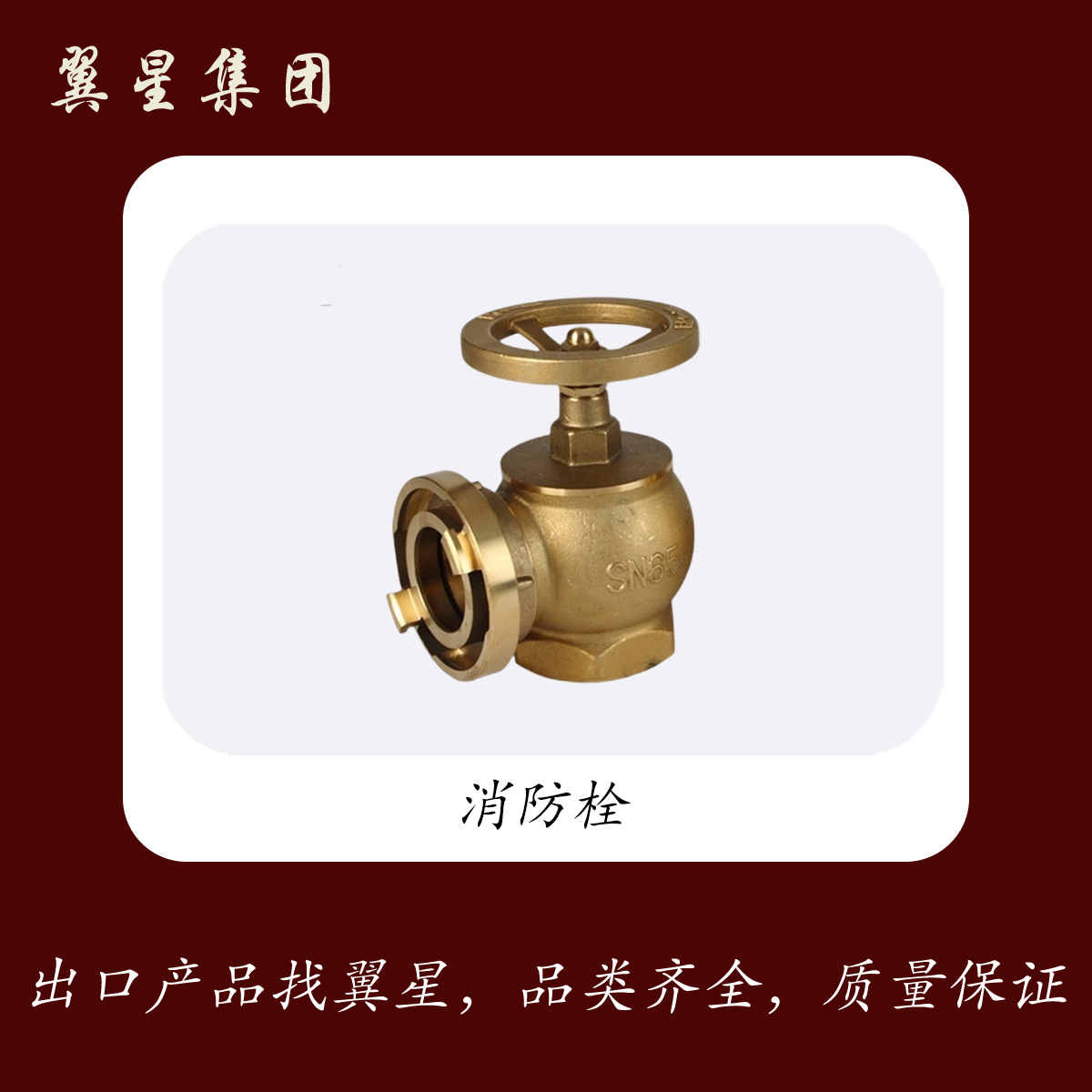 室外消火栓BSP2.5寸型设计消防重型船用黄铜栓水带接头闷盖