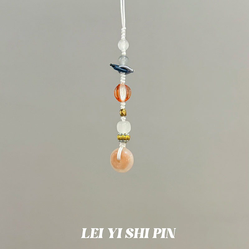 [Mel Peach Oolong] nuevo diseño de cuentas dulces nicho hermosa cadena de teléfonos móviles de cuentas de alta gama cadena de teléfonos móviles