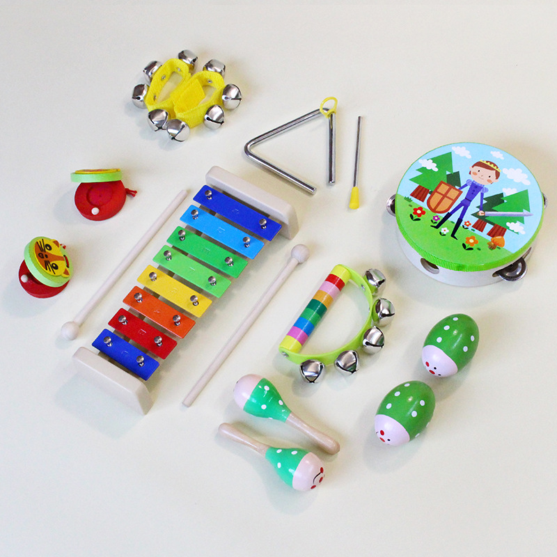 Orff instrumento musical de madera traje Príncipe Princesa niños instrumento de percusión kindergarten bebé música educación temprana material didáctico