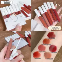 MAGIC CASA Love Bear Lip Glaze шесть костюмов нелегко выцветает губная помада матовая увлажняющая грязь для губ поколение волос