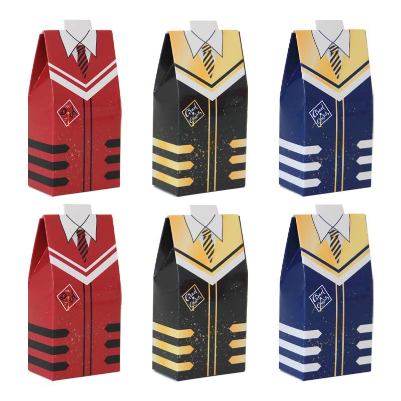 Estilo europeo creativo estudiante sombrero caja de dulces nueva ropa de estudiante caja de dulces fiesta de graduación celebración volver caja de embalaje de regalo