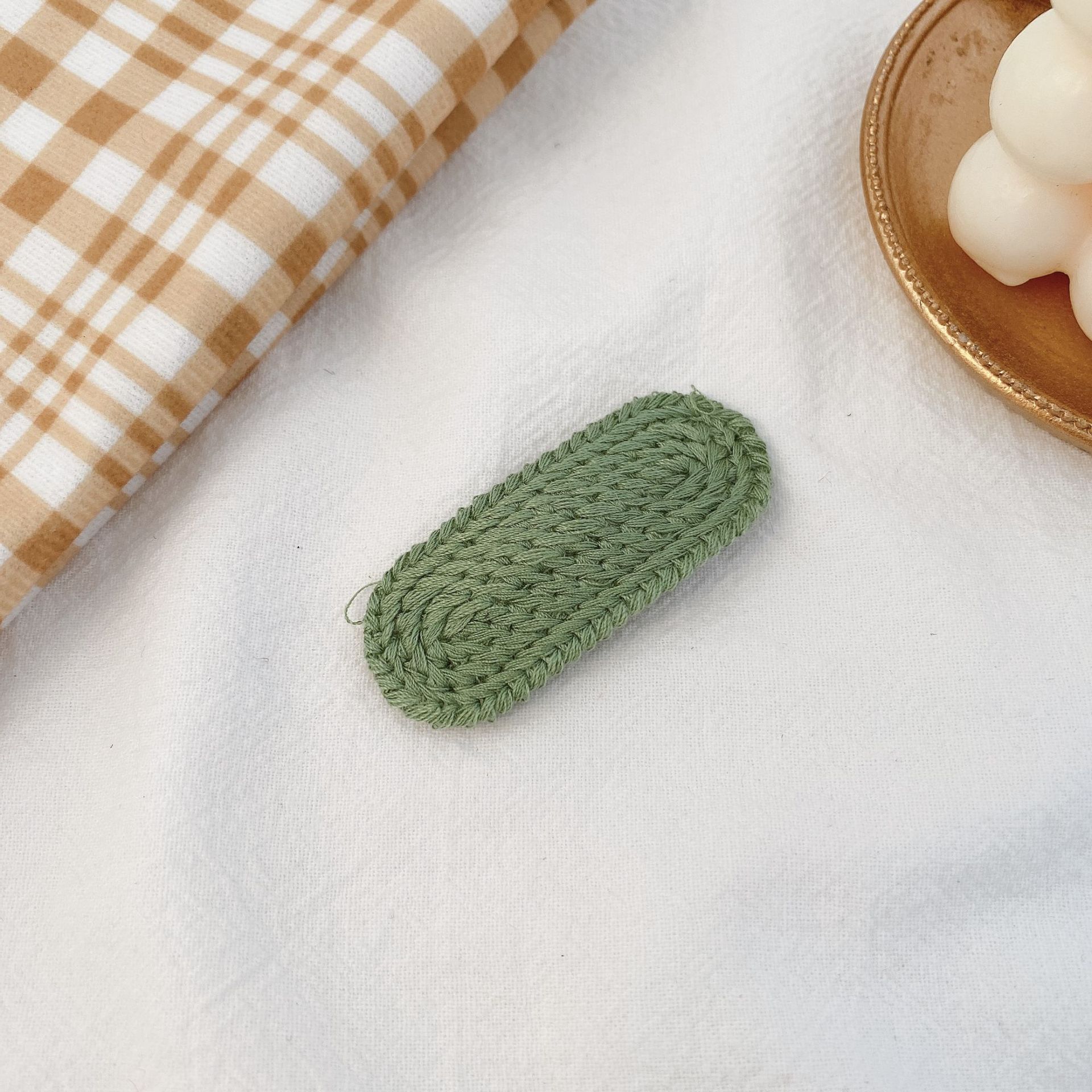 Horquilla peluda de las mujeres sombreros de estilo coreano lindo tejido de horquilla de pato amarillo flequillos clip pequeño lado otoño e invierno accesorios para el cabello mujeres