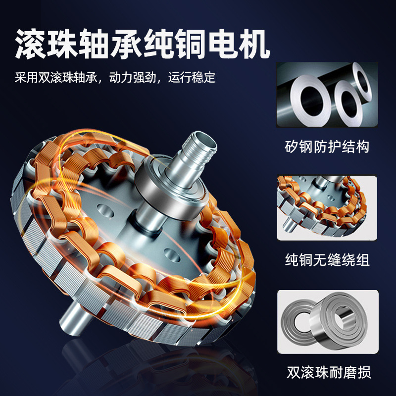 Ventilador de techo de buey viento grande 100 pulgadas Comercio exterior Super gran motor de cobre puro 2,5 m ventilador eléctrico industrial de alta potencia