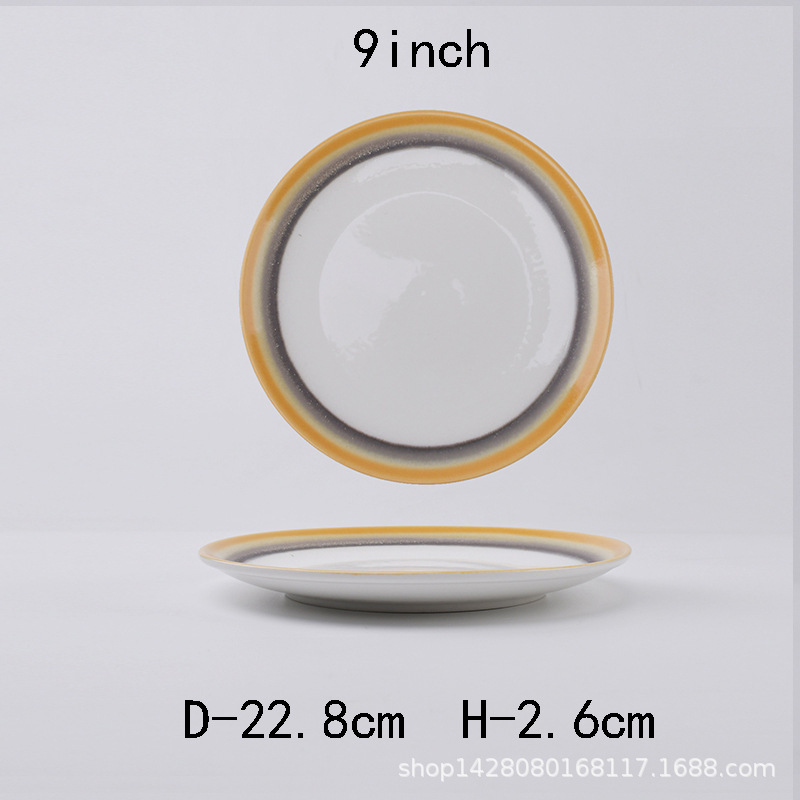 Borde amarillo de 9 pulgadas