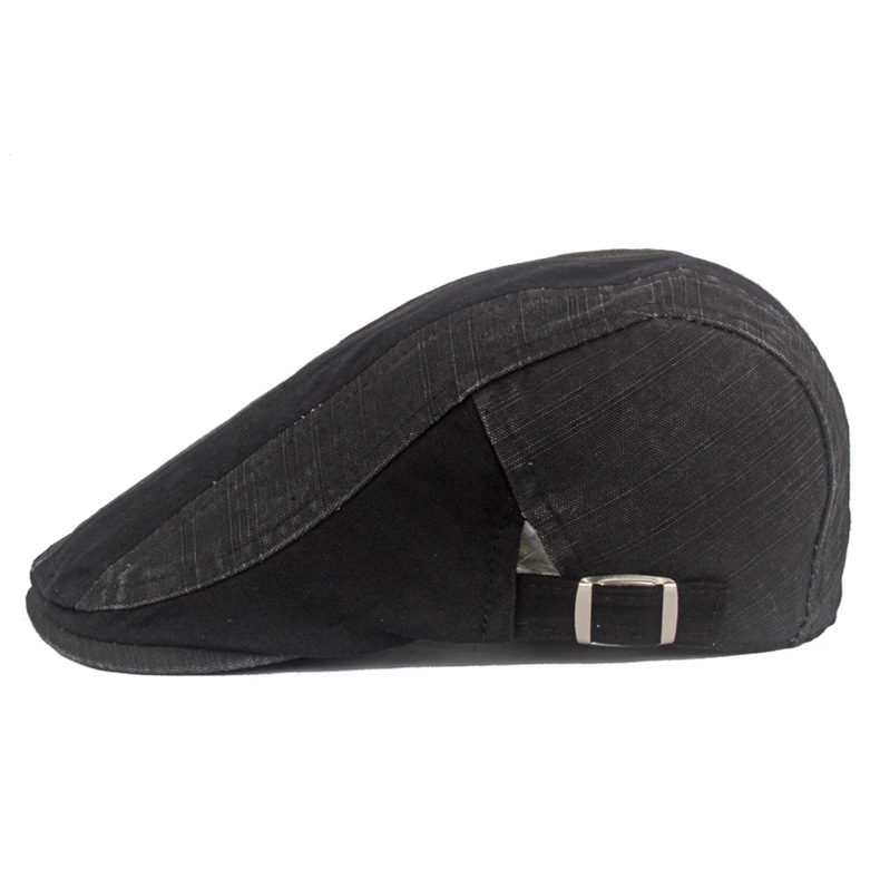 168g Weight Beret Hat Hats Type Holiday Occasion Cotton Material Color Block Pattern Spring&Summer Season Men's Gender Casual, Sports Style Flat Eaves Rim Men's Casual Sports Color Block Flat Eaves Beret Hat 1