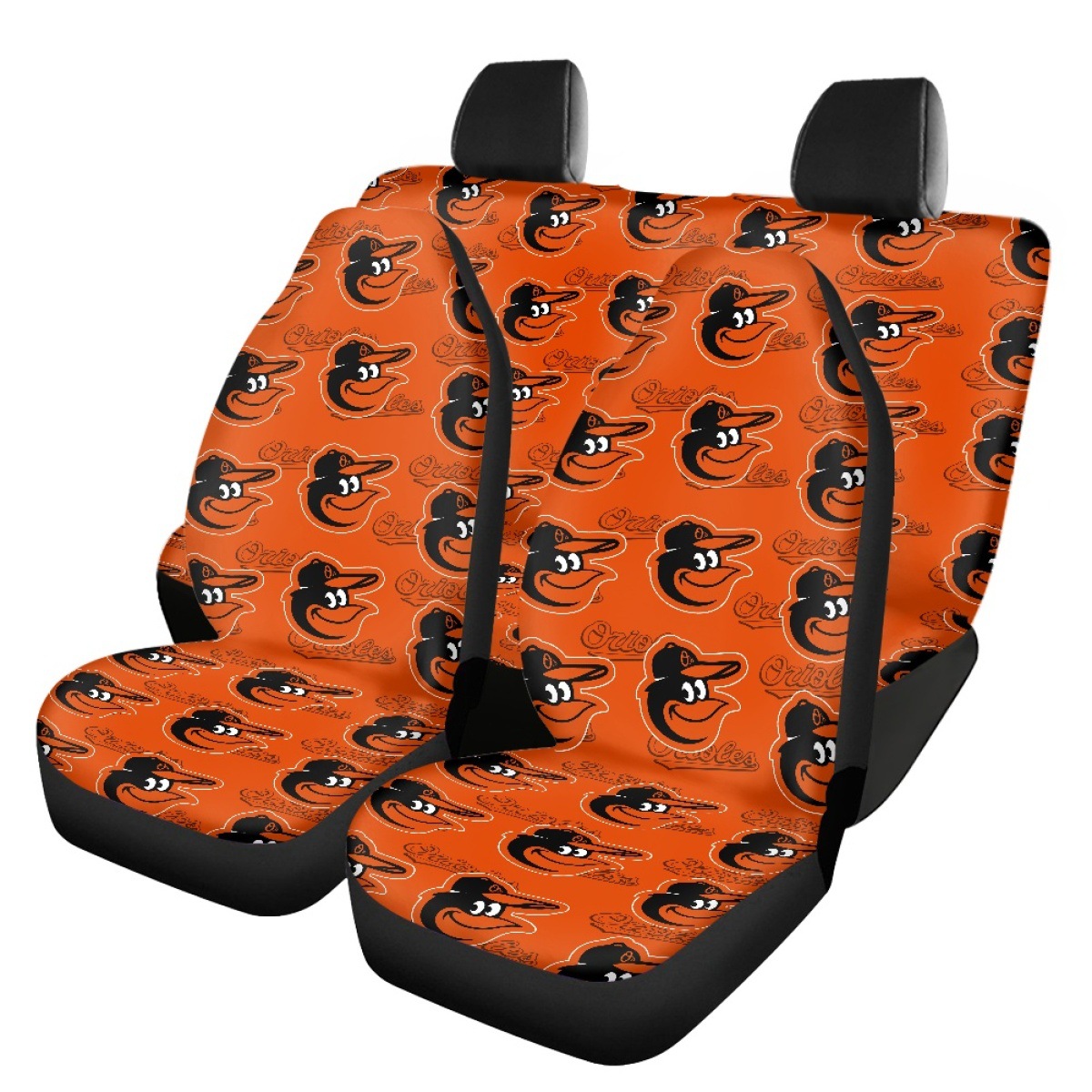 Cross-border MLB team-themed car seat covers, featuring the Milwaukee Brewers logo, for car seat protection