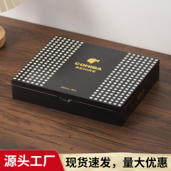 クロスボーダー木製シガー収納ボックス無垢材フリップ式重工シガー収納ボックスピアノ漆シ松木シガーボックス