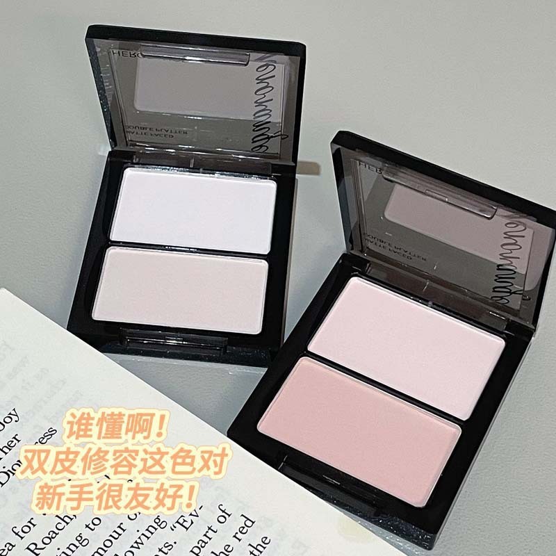 HERORANGE ~ 唖面ダブル盛り合わせ乾湿両用自然に化粧粉餅のハイライトを明るくして頬紅を修理します。|undefined