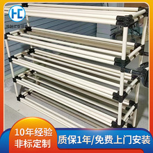 精益管推车防静电物料架车间工具车多层老化架测试架移动手推车