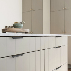 黑色金色免打孔暗藏長拉手櫥櫃衣櫃門圓弧鋁材防撞封邊隱形鋁把手