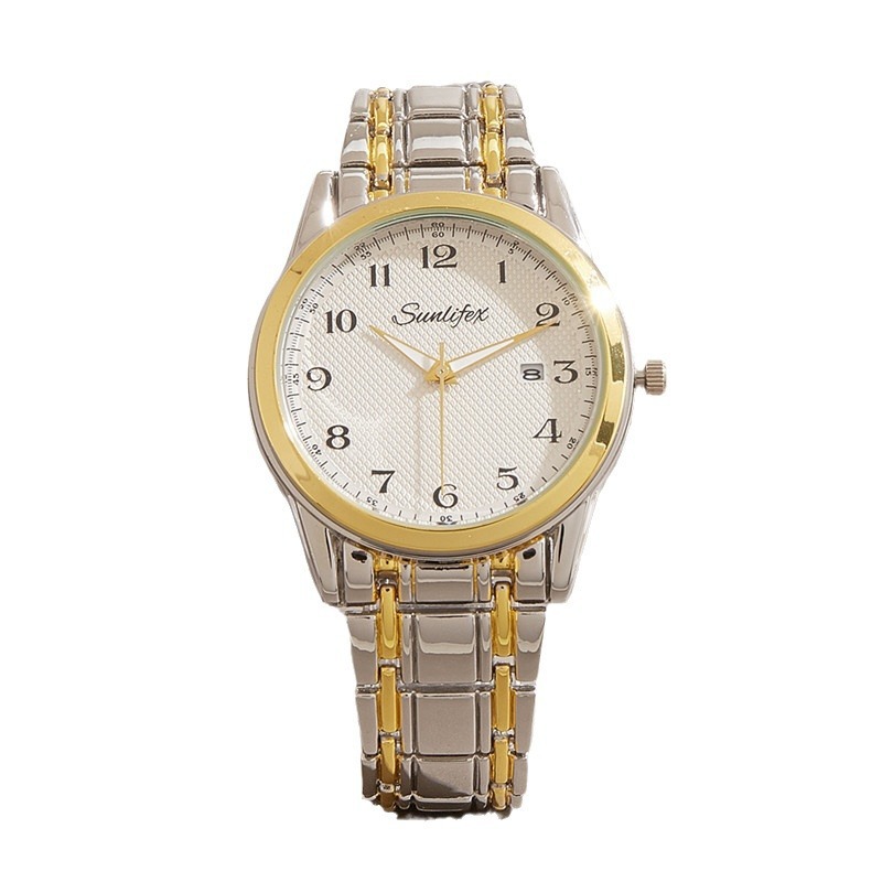 Reloj popular del comercio exterior para el reloj impermeable del cuarzo de los hombres mayores gran número reloj luminoso del cuarzo del calendario para los ancianos