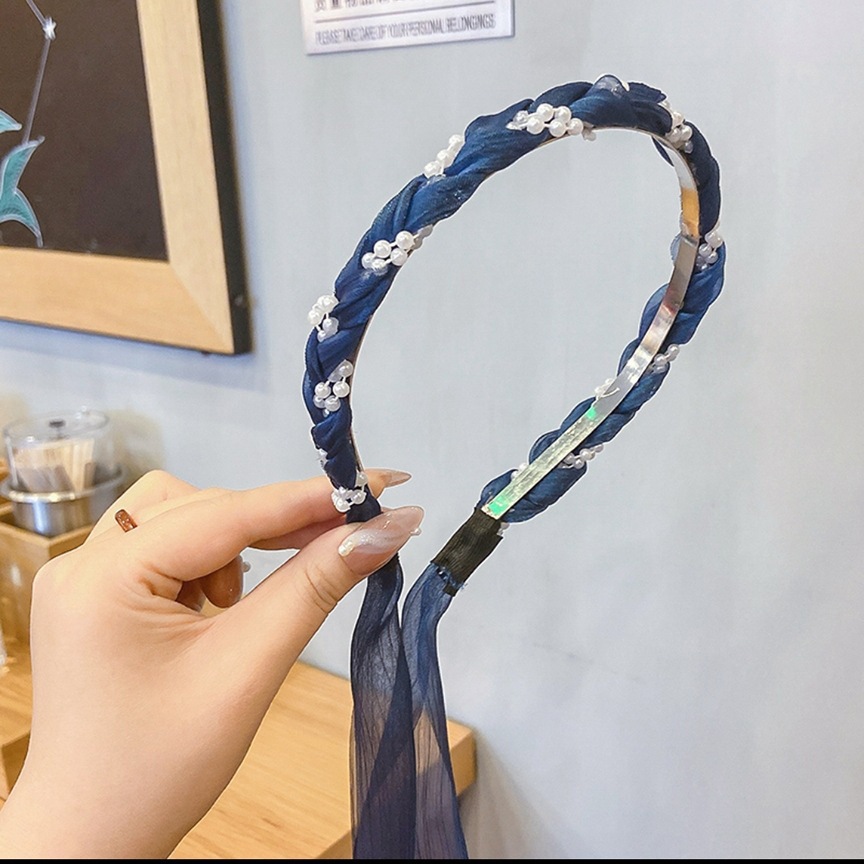 Xiangfei amantes de la tela accesorios para el cabello de alta apariencia de una sola pieza cinta de la diadema de perlas de Corea banda de pelo horquilla de hadas