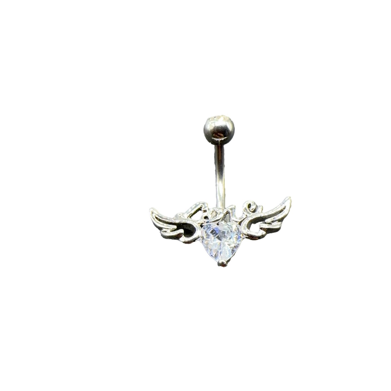 Bauchpiercing Mit Flügeln Und Love-buchstaben Zirkonia_voghion.com