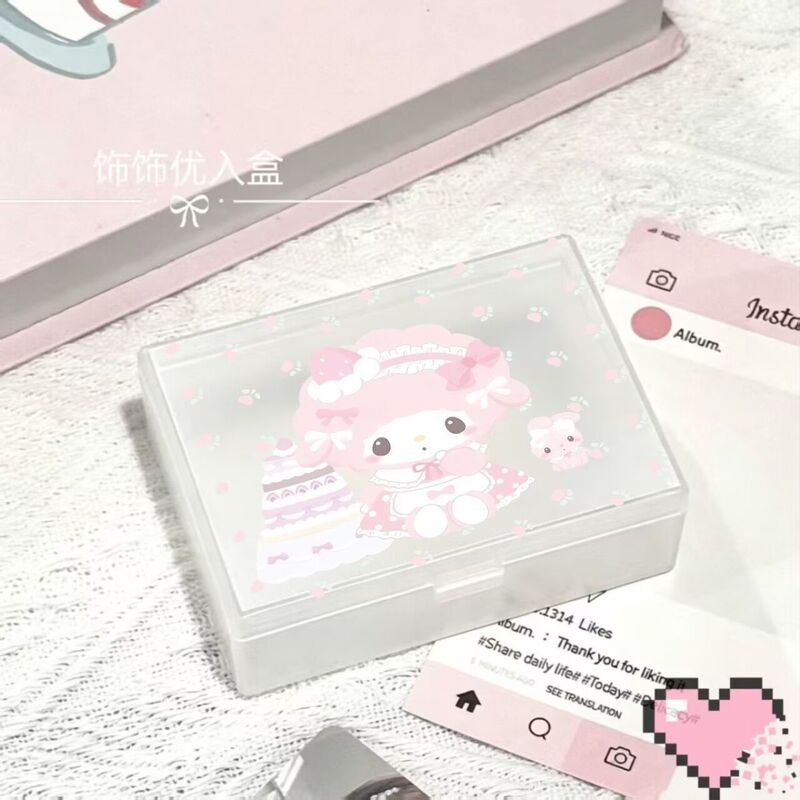 Melody desktop storage box, frosted small card box, high-end transparent storage box, small card and postcard display box Melody desktop storage box, frosted small card box, high-end transparent storage box, small card and postcard display box