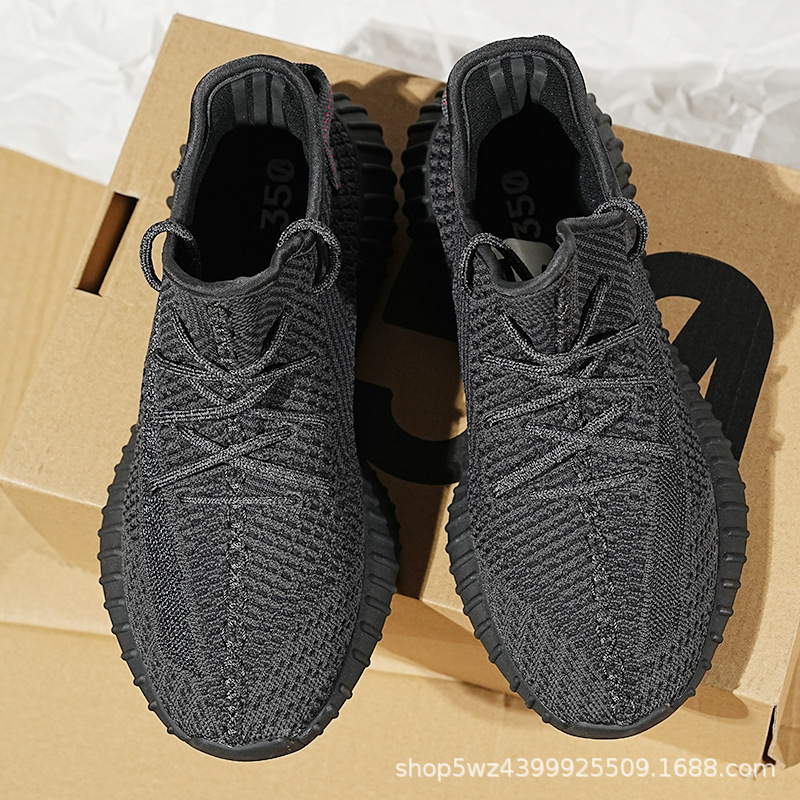 Wind Coconut Shoes for Men 350 Black Angel Really Explosive Casual Breathable Running Shoes for Women Akita Soft-Soled Sports Shoes for Couples
