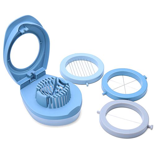 Creative Japanese egg cutter three-in-one egg slicer household stainless steel wire fancy egg splitter