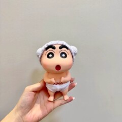 蜡笔小新蜡笔小新洗澡搭子浴室摆件卡通高颜值家居玄关