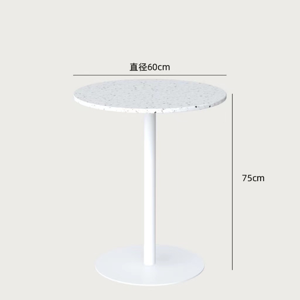 란저우 화이트 테라조 페이스 화이트 피트 [원탁]]