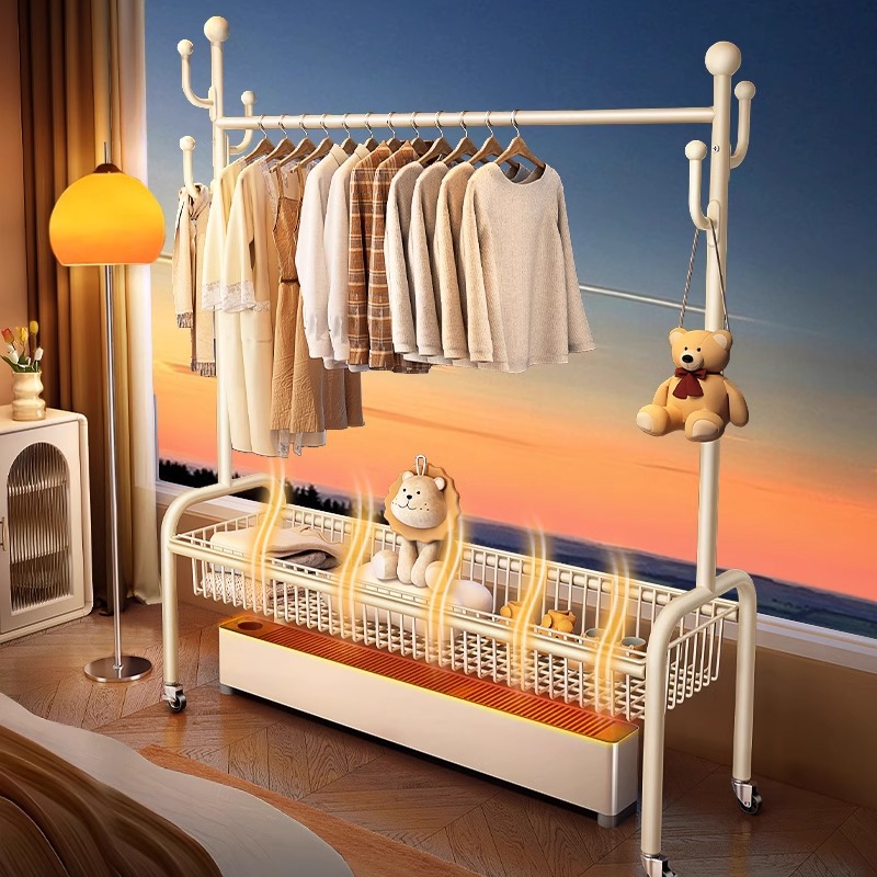 Skirting Line Heater Drying Hanger Special Drying Rack Floor Bedroom Sticker Line Household Drying Integrated Drying Hanger