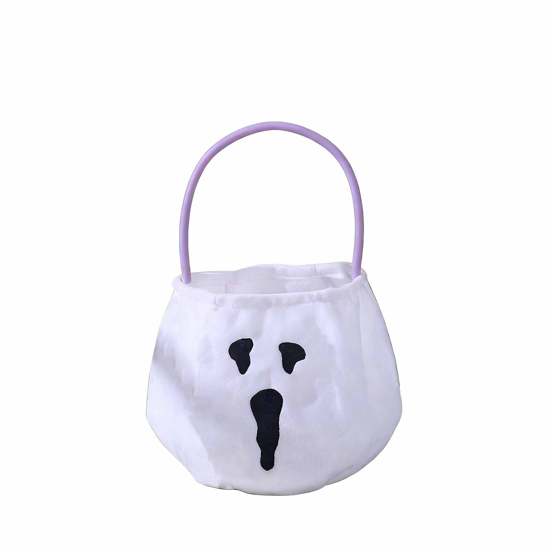 Bolsa de dulces de Halloween portátil bolsas de calabaza tridimensionales para niños regalos props de fiesta de fantasmas brujas transfronterizas props de fiesta de fantasmas