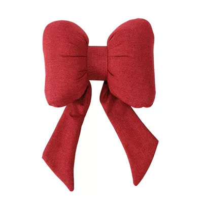 Autumn and Winter Cute Back Cushion – Other Automotive Interior Supplies - ribbon-bow-waist-red