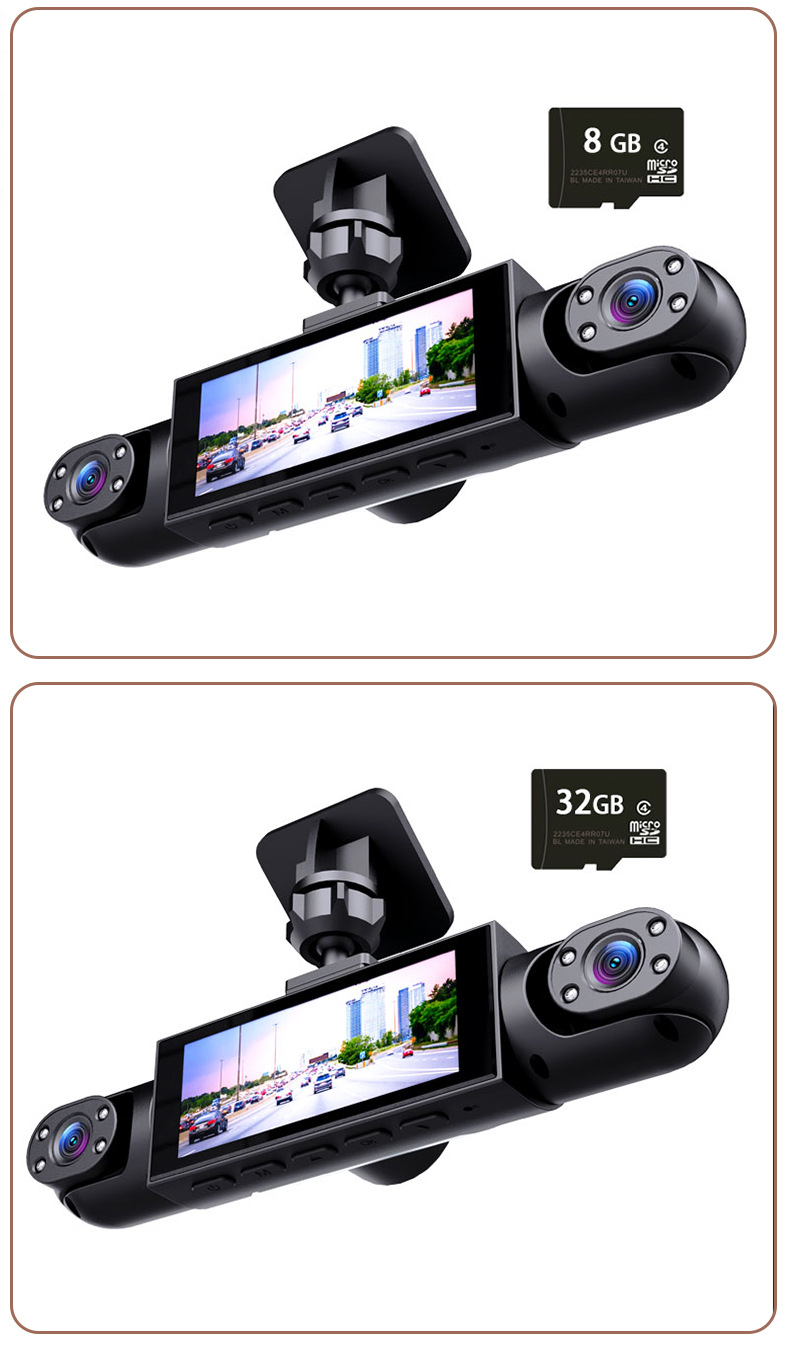 Manufacturer supplies 360-degree panoramic dashcam with 4 lenses, high-definition night vision, and vehicle parking monitoring video recorder