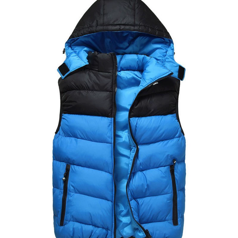 2023 зимний мужской жилет водонепроницаемый жилет с капюшоном спортивный жилет для строчки на открытом воздухе Рабочая одежда с вышивкой на заказ