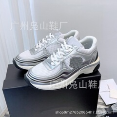 小香风运动鞋2025年春秋新款银角大王女鞋网面休闲运动鞋老爹鞋女