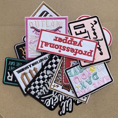 建興現物クロスボーダー英語アルファベット刺繍布コンピュータ刺繍マーク帽子服バッグ装飾パッチ