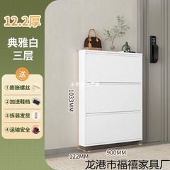 窄款10cm12cm15cm鞋柜钢制翻斗极窄鞋橱门口进门家用靠墙鞋柜