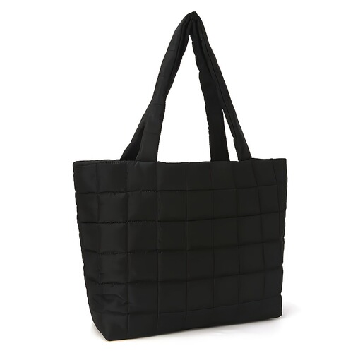 Cross-border fashion casual large capacity women's bag 2024 new padded crossbody bag simple shoulder top-handle tote bag