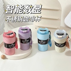 クロスボーダー知能顕温保温カップ304ステンレス保冷カップ随行コーヒーカップ携帯車載オフィスカップ