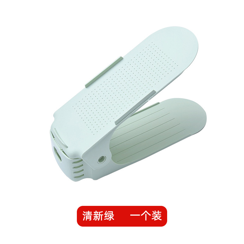 Zapatero de almacenamiento ajustable creativo, soporte para zapatos de doble capa, ahorro de espacio, almacenamiento de dormitorios domésticos, zapatillas, zapatero, ventas directas de fábrica